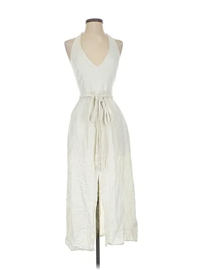 Pre-owned Saunders Collective Casual Dress In White