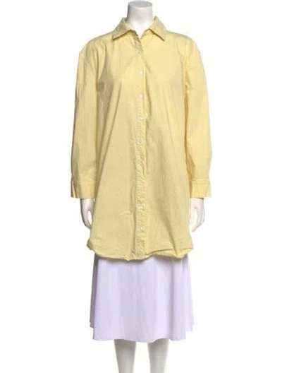 Pre-owned Saunders Long Sleeve Tunic In Yellow