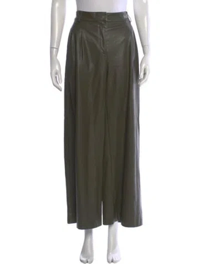 Pre-owned Saunders Wide Leg Pants In Green