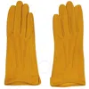 Sauso Yellow Aune Reindeer Suede Unlined Gloves In Yellow