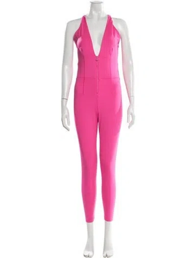 Pre-owned Savage Fenty Halterneck Jumpsuit In Pink