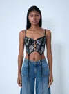 Savage Fenty X Diesel Fishnet Bustier Bra