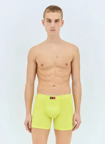 Savage Fenty X Diesel Flocked-boxer-briefs In Yellow