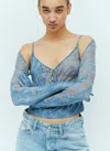 SAVAGE FENTY X DIESEL LACE-BOLERO TOP