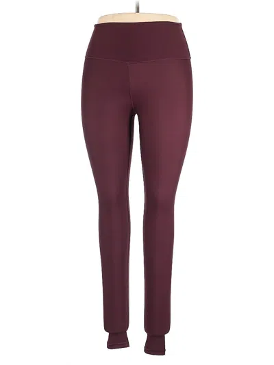 Pre-owned Savage X Fenty Active Pants In Burgundy