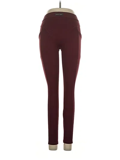 Pre-owned Savage X Fenty Active Pants In Burgundy