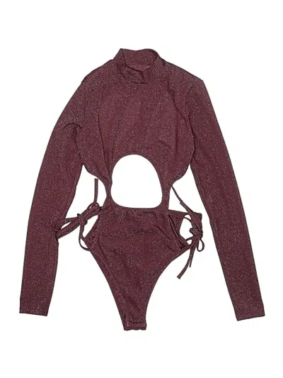 Pre-owned Savage X Fenty Bodysuit In Burgundy