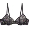 Savage X Fenty Butterfly Wings Unlined Lace Tulip Cup Bra In Animal Print