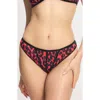 Savage X Fenty City Kitty High Leg Bikini In Red