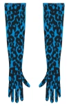 Savage X Fenty City Kitty Opera Gloves In Blue