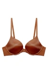 Savage X Fenty Core Microfiber Push-up Bra In Brown