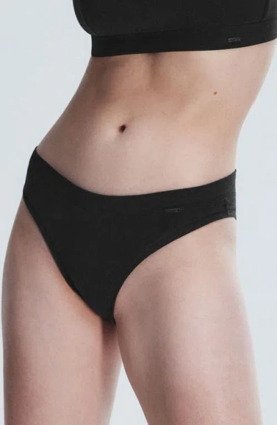 Savage X Fenty Essentials Cotton Blend Cheeky Briefs In Black