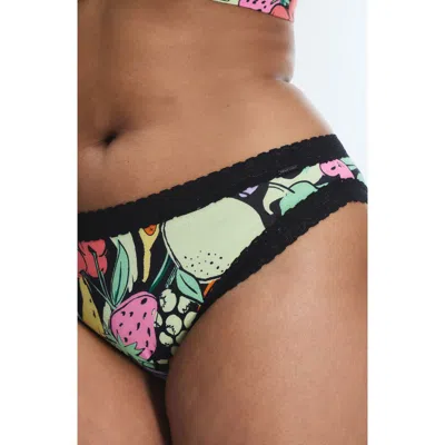Savage X Fenty Essentials Lace Trim Stretch Cotton Cheeky Briefs