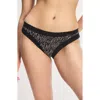 Savage X Fenty Essentials Lace Trim Stretch Cotton Cheeky Briefs In Black