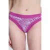 Savage X Fenty Essentials Lace Trim Stretch Cotton Cheeky Briefs In Purple Opal Keep Palm Print
