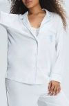 Savage X Fenty Ever After Satin Sleep Top In Hazy White