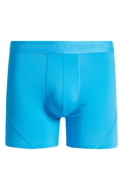 Savage X Fenty Flex Performance Boxer Briefs In Blue