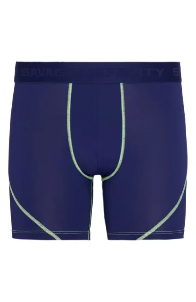 Savage X Fenty Flex Performance Boxer Briefs In Blue