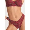 Savage X Fenty Floral Corded Lace Brazilian Cut Briefs In Brown