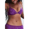 Savage X Fenty Front Closure Lace Push-up Bra In Purple Gem