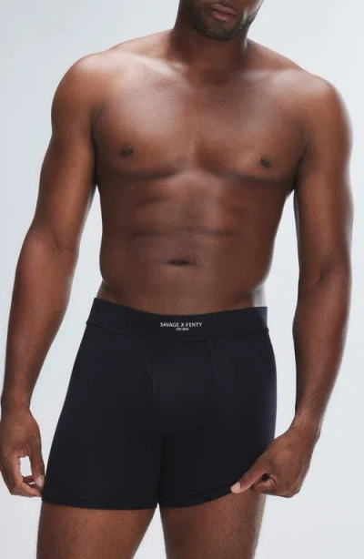 Savage X Fenty Homme Base Boxer Briefs In Black