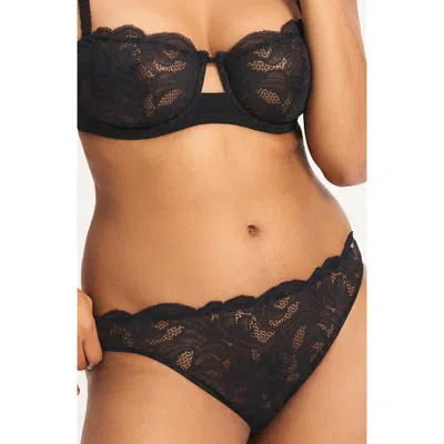 Savage X Fenty Lace Flow Bikini In Black