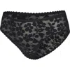 Savage X Fenty Lavish Lace Hipster Briefs In Black Caviar