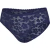 Savage X Fenty Lavish Lace Hipster Briefs In Dark And Stormy Blue