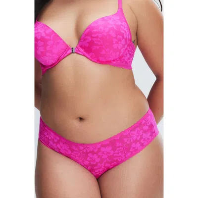 Savage X Fenty Lavish Lace Hipster Briefs In Frisky Pink