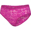 Savage X Fenty Lavish Lace Hipster Briefs In Purple Passionfruit