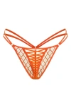 Savage X Fenty Lil' Tied Up G-string In Orange