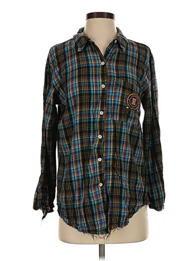 Pre-owned Savage X Fenty Long Sleeve Button Down Shirt In Black