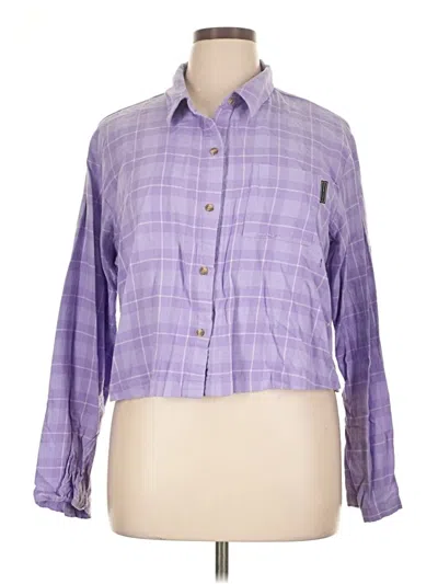 Pre-owned Savage X Fenty Long Sleeve Button Down Shirt In Purple