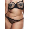 Savage X Fenty Loveline G-string In Black Caviar