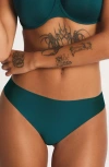Savage X Fenty Microfiber No-show Thong In Green