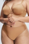 Savage X Fenty No Show Thong In Sweet Latte Nude