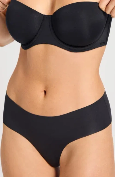 Savage X Fenty Microfiber No-show Hipster Briefs In Black