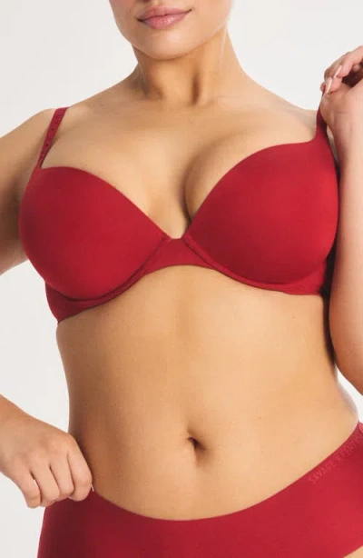 Savage X Fenty Microfiber Push-up Bra In Red