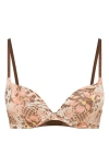 Savage X Fenty Microfiber Push-up Bra In Brown