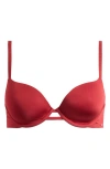 Savage X Fenty Microfiber T-shirt Bra In Red Cognac