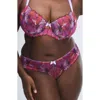 Savage X Fenty Mosaic Floral Lace Cheeky Briefs In Pink
