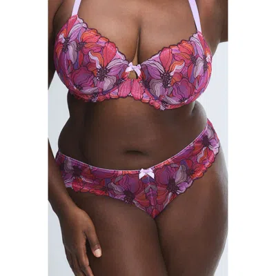 Savage X Fenty Mosaic Floral Lace Cheeky Briefs