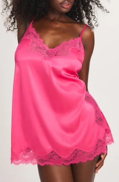 Savage X Fenty Nite Shade Sleep Chemise In Pink
