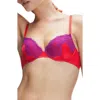 Savage X Fenty Nite Shade Underwire Padded Demi Bra In Timeless Red