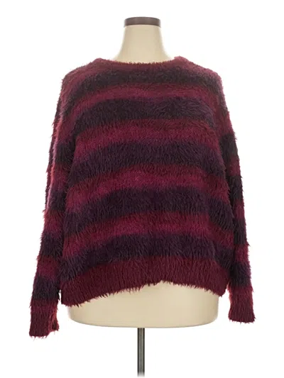 Pre-owned Savage X Fenty Pullover Sweater In Burgundy