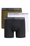 Savage X Fenty Savage Classics 3-pack Boxer Briefs In Black