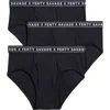 Savage X Fenty Savage Classics 3-pack Briefs In Black Caviar