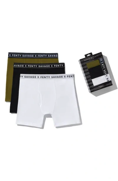 Savage X Fenty Savage Classics 3-pack Boxer Briefs In Multi