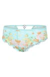 Savage X Fenty Savage Not Sorry Lace Cheeky Panties In Blue