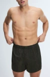 Savage X Fenty Savage X Satin Boxers In Black